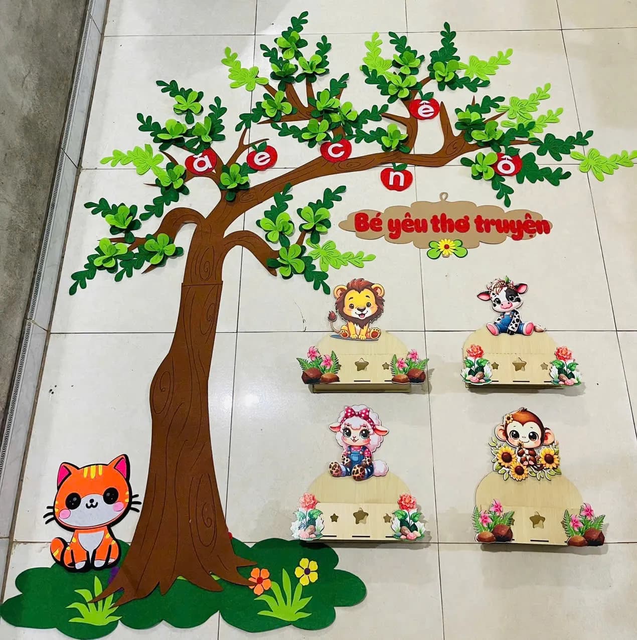 Cây sản phẩm + có kệ sách