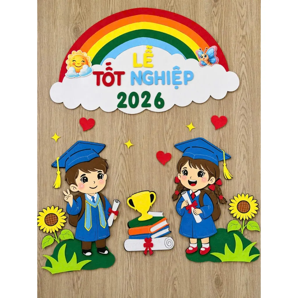 Bộ Trang Trí Lễ Tốt Nghiệp Mầm Non 2026